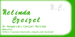 melinda czeizel business card